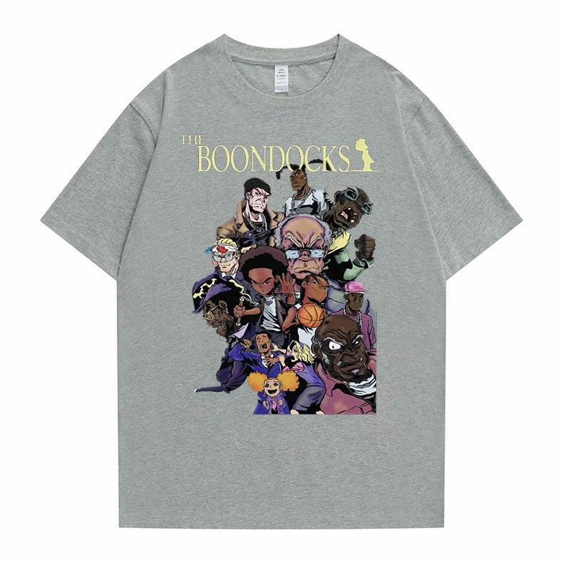 The Boondocks Huey and Riley Printed T-Shirt