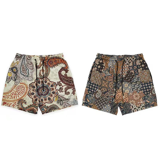 2022 Summer New Fashion Printed Shorts For Men Quick-Drying Breathable Casual Shorts Gym Basketball Training Mesh Beach Shorts