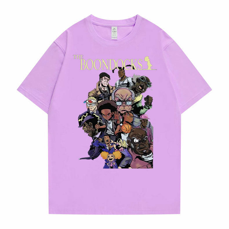 The Boondocks Huey and Riley Printed T-Shirt