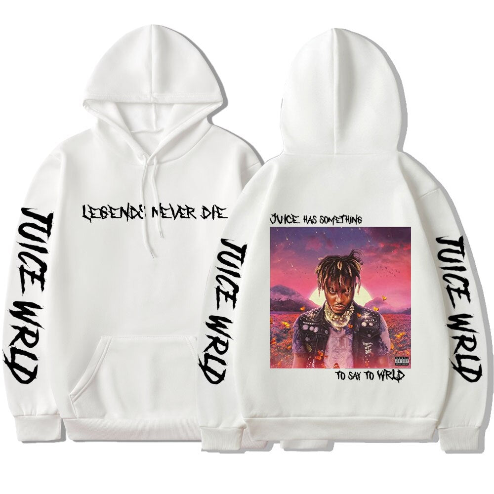 Rapper Juice WRLD Hoodies Men Women Sweatshirts Fashion Hip Hop Hooded Casual Pullovers Autumn Boys Girls Black Streetwear Tops - Scarefacelion’s Meme Shop  