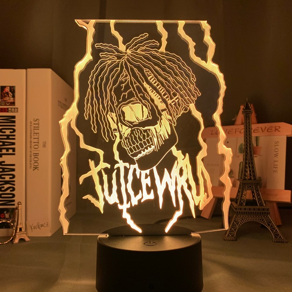 3d Lamp Juice WRLD Led Night Light for Home Decoration Colorful Nightlight Gift for Fans Dropshipping Juice WRLD - Scarefacelion’s Meme Shop  